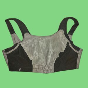 Glamorise Custom Control Sports Wirefree Bra Size 36DD Plus Size Lingerie 1166